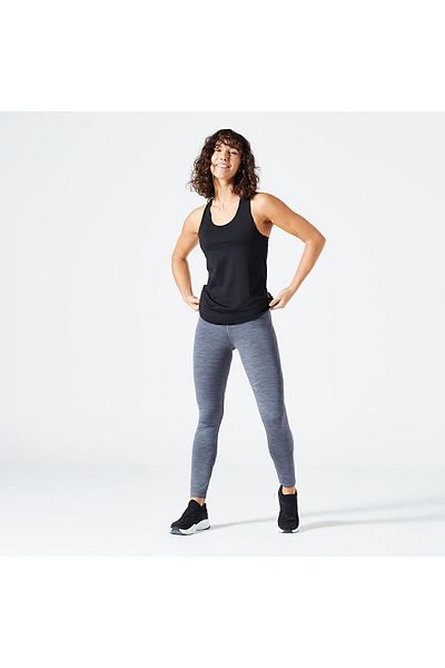 Decathlon Women's Black Sports Tank Top 100 - Fitness Cardio