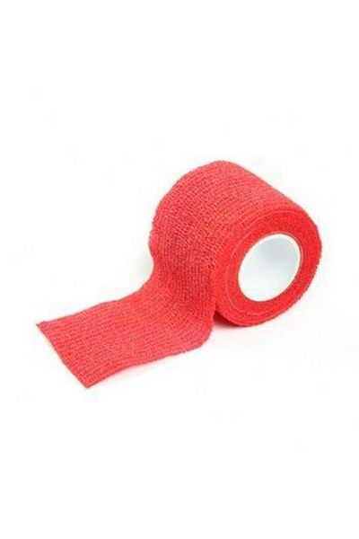 BiaTape Red Coban Bandage - 7.5cmx4.5m Adhesive