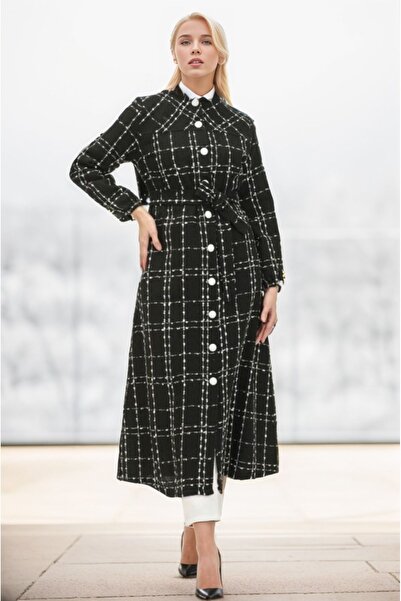 new ats BOYDAN BUTTONED WAIST BELLOWED CHAVLIN COAT