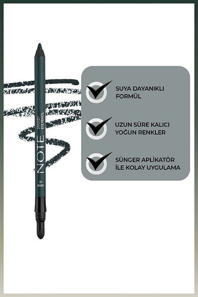 NOTE Green Smokey Eye Pencil - Waterproof Eye Pencil with Applicator