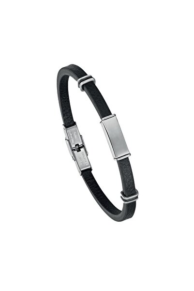 ARES STEEL Siyah Düz Deri Ayarlanabilir Kilit