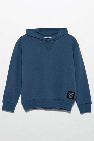 for you kids Hooded Label Detailed Jogger Indigo Bottom Top Suit