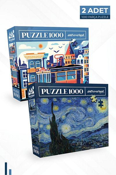 Neverland 1000-teiliges Puzzle - Sternennacht Und Istambul 2 Teile