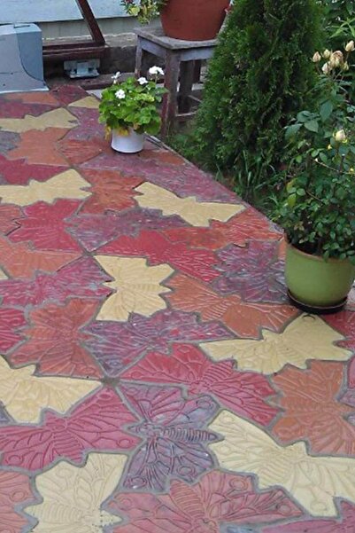 Taşmatik Kelebek Kilit Parke Taşı Kalıbı Zemin Kaplama Kalıbı Bahçe Taş Kalıp Beton Kalıbı 8 Adet