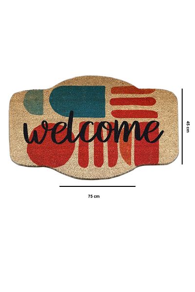 Chilai Home Coco Checasa 45x75 Cm Natural Koko Bristle Mat, India Natural Door Mat