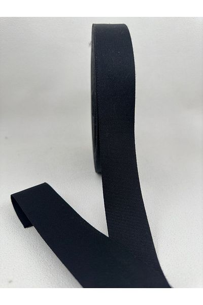 paşateks since 1995 şekil Black Grosgrain Ribbon - 5 Meters, 4 cm