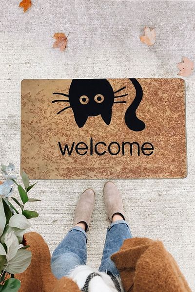 Chilai Home Goose Eye Interior and Exterior Doorway Mats PVC Base