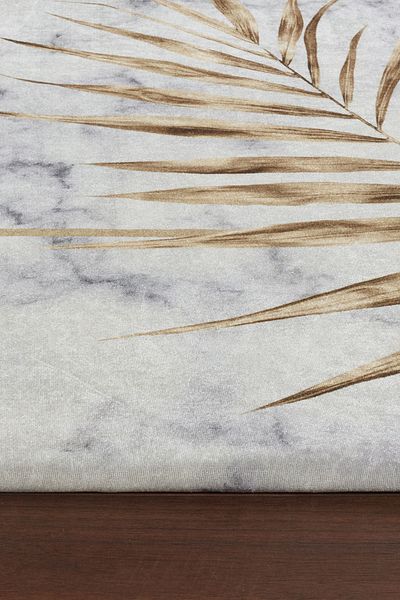 RENKLİBUTİK 6 M2 Modern Patterned Velvet Textured Carpet Cover - Non-Slip and Elastic
