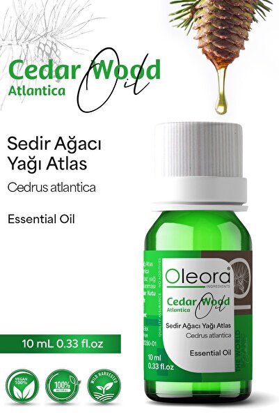 Oleora Sedir Ağacı (ATLAS) Yağı, Saf Seyreltilmemiş Uçucu Yağ. (CEDARWOOD ATL...