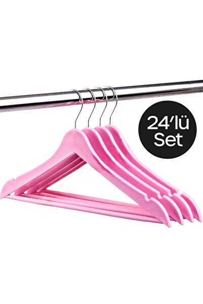 Beray 24 komada ružičaste plastične odeće i seta za oblačenje - drvena vješalica