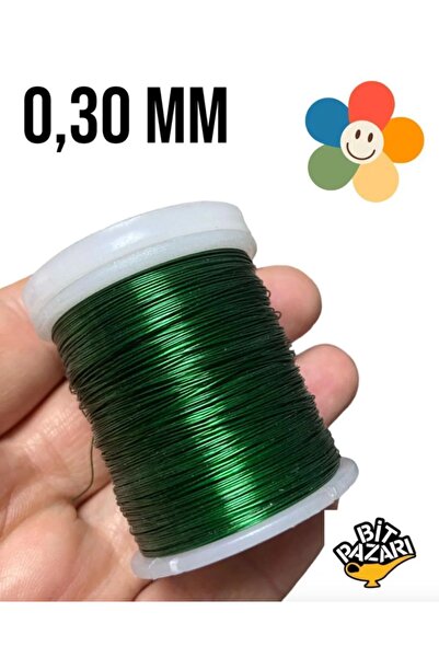 izmir Bitpazarı Filografi - Bakır Çiçek Teli 0,30 Mm - Takı Teli - Hobi Teli ...
