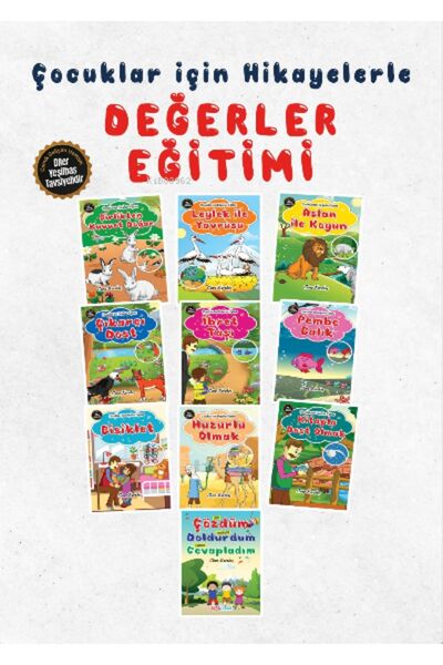 Aksa Çocuk Çocuklar İçin Değerler Eğitimi (10 Kitap Set)