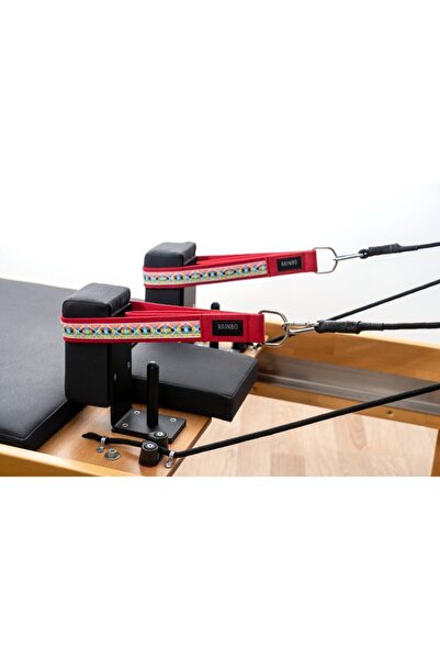 RAINBO Reformer Pilates İçin Elcik Metal Halkalı Model Desenli Double Straps ...