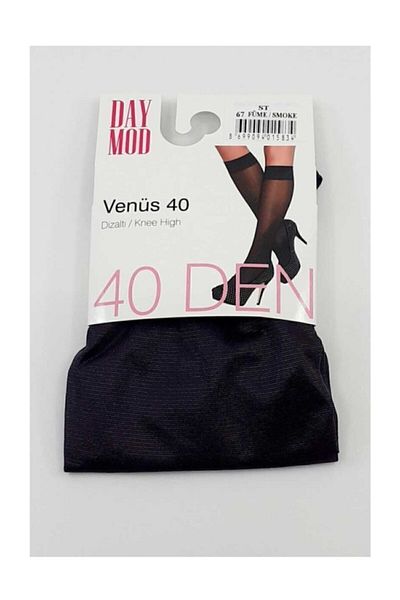 DAYMOD ÇORAP Women's Venus 40 Smoked Shiny Knee Length Trousers Socks