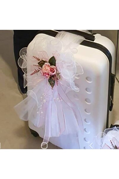 Mutlu Başlangıçlar 1 Adet Nişan Bavulu Süsleme Çiçeği Valiz Süsü Bohça Süsü