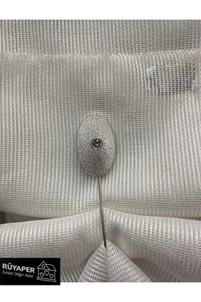 RÜYAPER Mıknatıslı Tül Perde Toplama Mandalı GÜMÜŞ 1 ADET