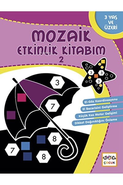 Nar Yayınları كتاب أنشطة الفسيفساء - 2؛ مسدس، 3 سنوات