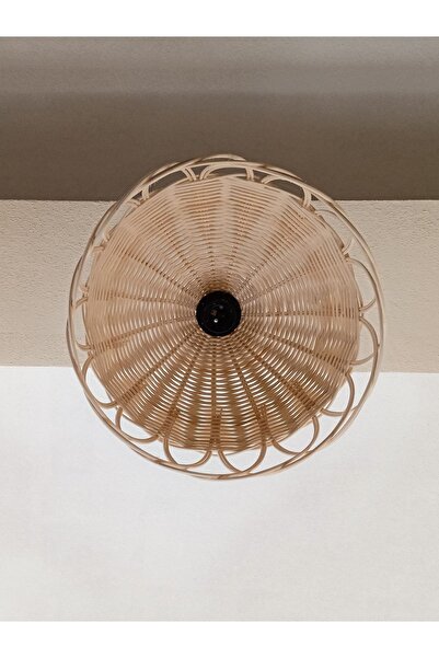 Ezgi Rattan Bambu Ayıcık Kulaklı Avize, Çocuk Odası Avize