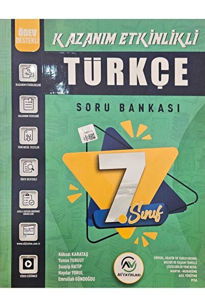 AV YAYINLARI 7. SINIF TÜRKÇE SORU BANKASI-Kollektif