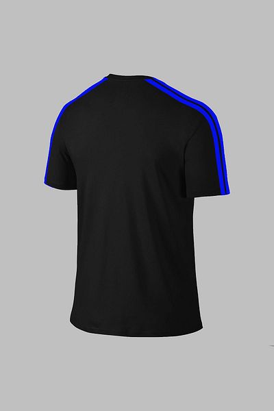 POSEIDON STORM Μαύρο ανδρικό μπλουζάκι Dri-Fit - Crew λαιμόκοψη, κοντό μανίκι, casual wear S-3XL