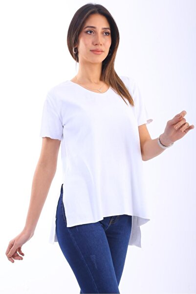 restinatriko Cotton Combed Asymmetrical Women's T-Shirt