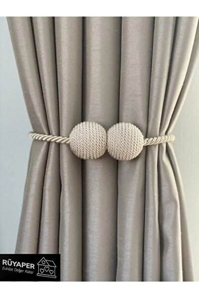 RÜYAPER Trend Ürün Dekoratif Mıknatıslı Tül Ve Fon Tutucu 1 Adet