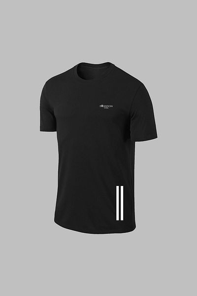 POSEIDON STORM Μαύρο ανδρικό μπλουζάκι Dri-Fit - Στρογγυλή λαιμόκοψη, Κομψή άνεση, S-3XL