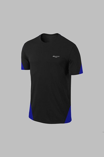 POSEIDON STORM Μαύρο ανδρικό μπλουζάκι Dri-Fit - Crew Neck, S-3XL, Sports Casual - Φούτερ