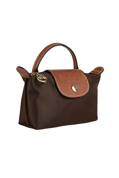 FND Brown Mini Brown Le Pliage Hand and Shoulder Bag