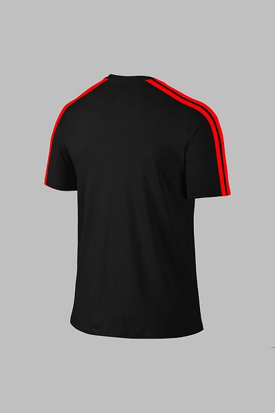 POSEIDON STORM Черна спортна тениска Dri-Fit Large Size - къс ръкав, мъжка, 4XL-10XL (размер)