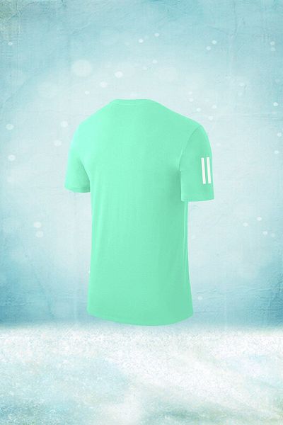 POSEIDON STORM Tricou confortabil pentru bărbați de mărime mare, verde apă, din țesătură Dri-fit, pentru alergare și mers (4XL-10XL)
