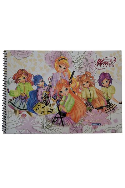 Gıpta Winx Club Concept Unlined Luxury Picture Book 15 Sheets 17x25