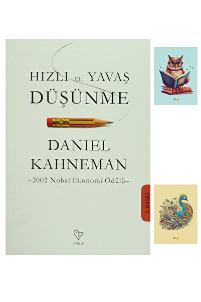 Varlık Yayınları Hızlı Ve Yavaş Düşünme - Daniel Kahneman - 9789754345315 - (2 NOT DEFTERLİ)