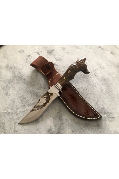 BIÇAK SARAYIM Kurt Başlıklı Özel Sap,av-doğa-hediyelik Bıçak,kurt Motifli,paslanmaz Çelik.isim Yazılır