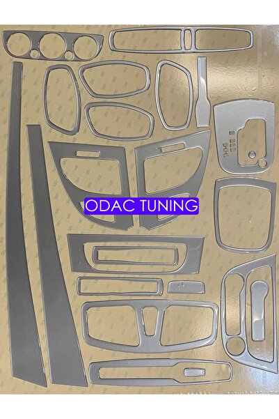 ODAC TUNING طقم توربيدو Renault Fluence - زخرفة وحدة التحكم باللون الرمادي ال...