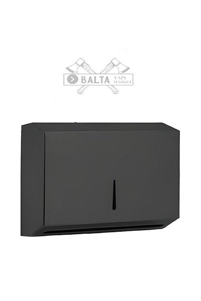 Maxiflow Θήκη για χαρτοπετσέτες Z Fold 200 τμχ Διανομέας χαρτιού Wc Μαύρο Z Fold 200 Θήκη για χαρτοπετσέτες Επιτοίχια