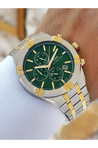 Romanson Function 5 Atm Waterproof Steel Band Steel Case Men's Wristwatch 154207