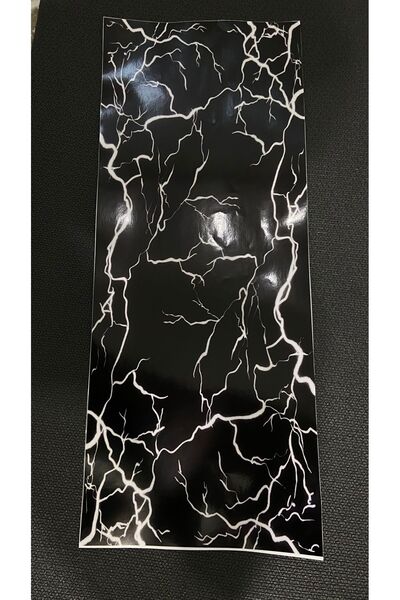 ARONA Siyah Yıldırım Sağ Ve Sol Direk Sticker Dekor Modeli 60X25 CM