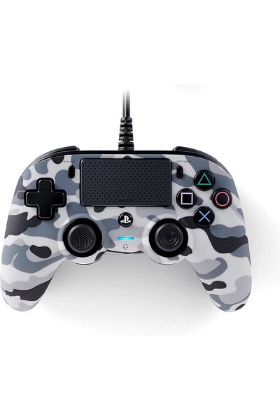 Nacon Wired Compact Controller for PlayStation 4 - Oamo Gray