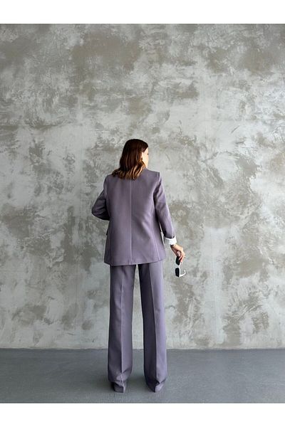 MYGİYİMİSTANBUL Blazer Jacket wide leg Pants Set