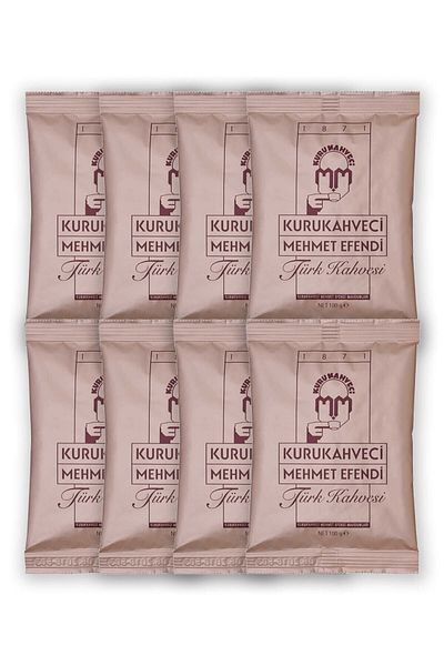 Mehmet Efendi Kurukahveci Mehmet Efendi Turkish Coffee 100 G Foil Packaging X 8 Pieces8690627021209