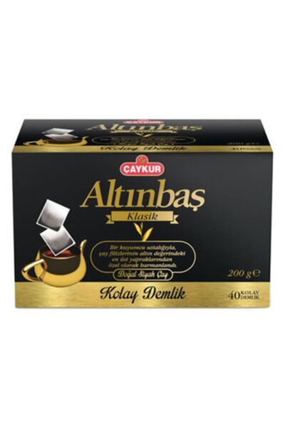 Çaykur Altınbaş Klasik Demlik Süzen Poşet 200 gr 40'lı