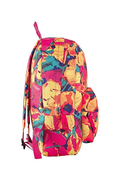 Home&Bath Women's Sports Backpack - Yellow Scarlett - Floral Colors