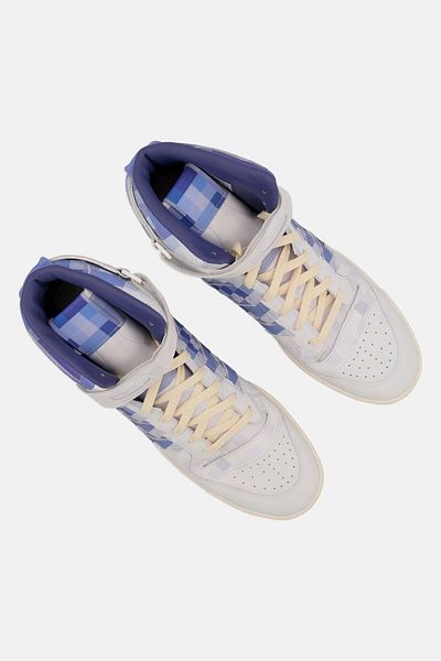 Adidas Originals Men's Forum 84 Hi - Outdoor Shoes, White/Blue, Lace-Up