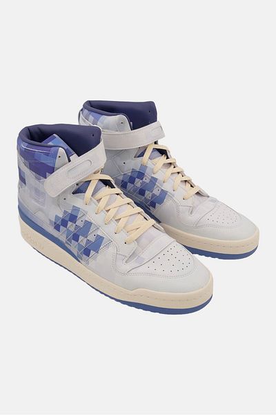 Adidas Originals Men's Forum 84 Hi - Outdoor Shoes, White/Blue, Lace-Up