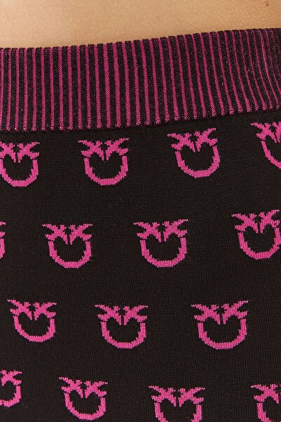 PİNKO Pinko Slim Fit Logo Patterned Pencil Skirt SKIRT 101565 A112 ZW1