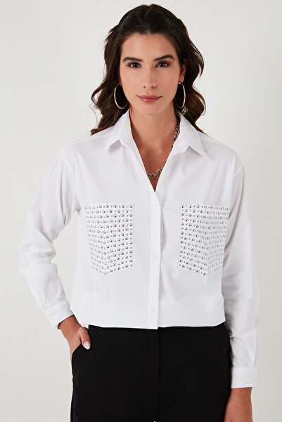 Lela Кишені з каменем, 100% бавовна, сорочка оверсайз СОРОЧКА 51444782