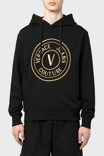 VERSACE JEANS COUTURE Jeans Couture Cotton Loose Fit Hooded Sweat Men's SWEAT 74GAIT05 CF01T G89