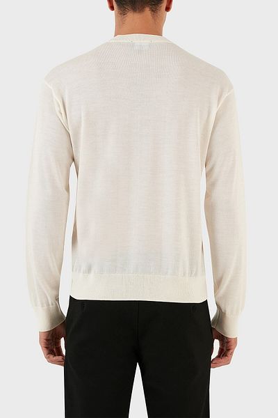 Emporio Armani Crew Neck Regular Fit 100% Wool Sweater Men's SWEATER 6R1MXG 1MNGZ F1F4