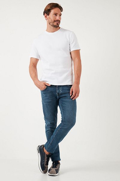 Buratti Мъжки памучни дънки Slim Fit - нормална талия, тесни крачоли JEANS 1115S05NAPOLI